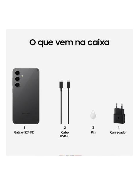 TELEFONO CELULAR SAMSUNG GALAXY S24 FE 5G 512 GB 8 GB DE RAM PANTALLA 6.7 CAMARA TRIPLE DE 50+12+8 MP CAMARA. PANEL FRONTAL DE 10 MEGAPIXELES GALAXY AI COLOR GRAFITO GRIS - Image 8