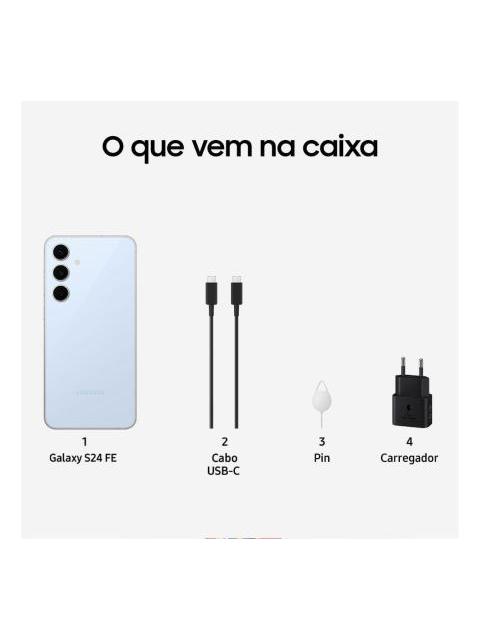 TELEFONO CELULAR SAMSUNG GALAXY S24 FE 5G 512 GB 8 GB DE RAM PANTALLA 6.7 CAMARA TRIPLE DE 50+12+8 MP CAMARA. PARTE FRONTAL DE 10 MP GALAXY AI BLUE - Image 8