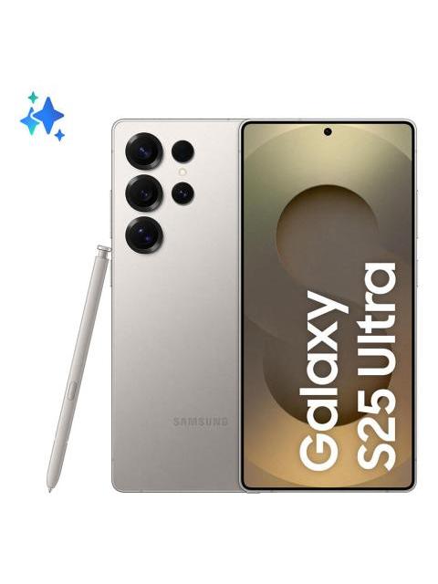 TELEFONO CELULAR SAMSUNG GALAXY S25 ULTRA 5G 1 TB 12 GB DE RAM CAMARA CUADRUPLE 200+50+10+50 PANTALLA GRANDE GRIS TITANIO DE 6.9