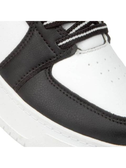 TENIS BOTA ESCOLAR BLANCO/NEGRO CHARLY - Image 6