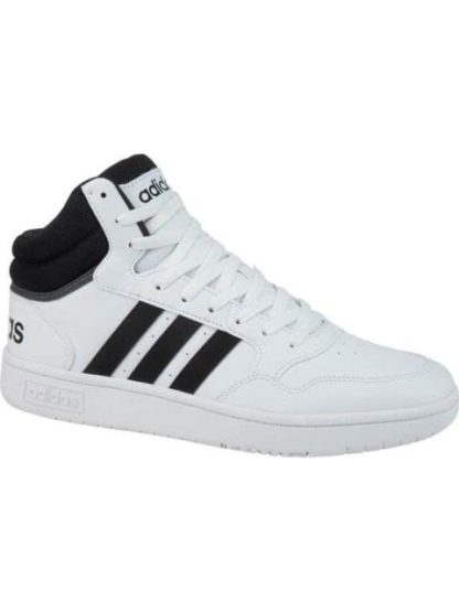 TENIS BOTA HOOPS 3.0 MID BLANCO/NEGRO ADIDAS - Image 2