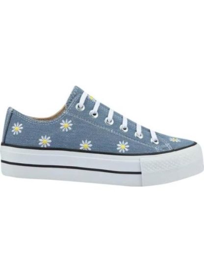 TENIS CASUAL BORDADO AZUL MEZCLILLA THALIA SODI
