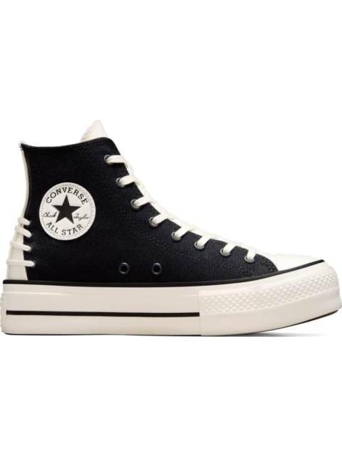 TENIS CASUAL CHUCK TAYLOR ALL STAR LIFT PLATFORM CRAFTED LACES NEGRO CONVERSE