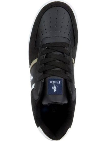 TENIS CASUAL CLASICO FRANJAS BLANCO/NEGRO HPC POLO - Image 3