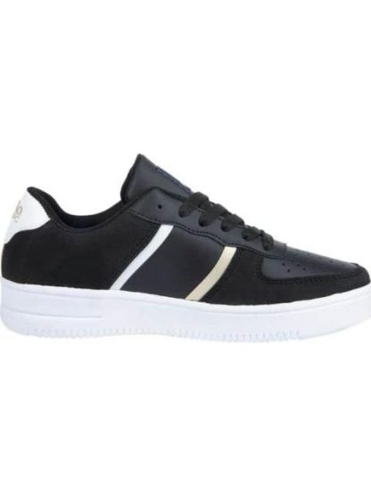 TENIS CASUAL CLASICO FRANJAS BLANCO/NEGRO HPC POLO - Image 5
