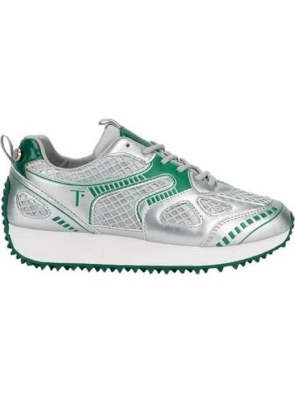 TENIS CASUAL RETRO PLATA THALIA SODI