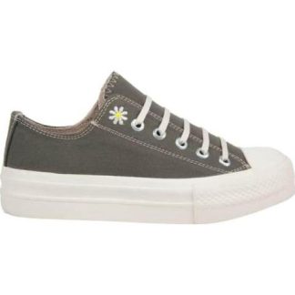 TENIS CASUAL TEXTIL LONA FLOR VERDE NEXT CO