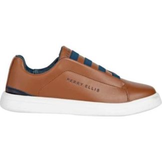 TENIS CASUAL URBANO CAJA CHOCLO CAFE PERRY ELLIS
