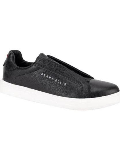 TENIS CASUAL URBANO CAJA CHOCLO NEGRO PERRY ELLIS - Image 2