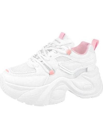 TENIS CHUNKY TORNASOL TRACK MULTIAGUJETA BLANCO NEXT CO