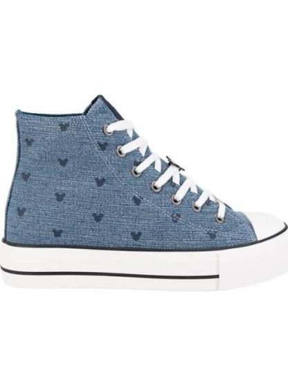 TENIS MICKEY BOTA AZUL MEZCLILLA MICKEY MOUSE