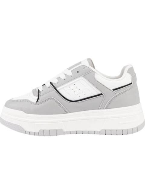 TENIS PLATAFORMA CLASICO BICOLOR GRIS NEXT CO - Image 5