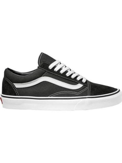TENIS SKATE OLD SKOOL NEGRO VANS LATINO
