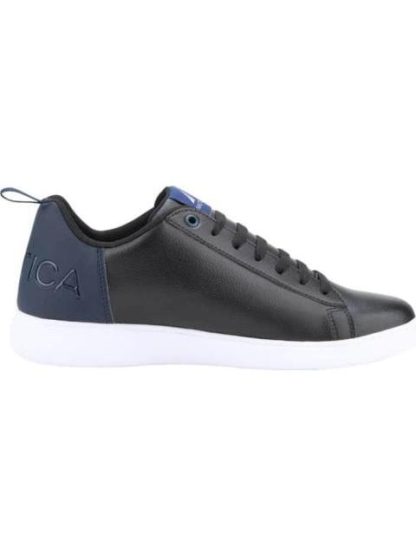 TENIS URBANO CASUAL AGUJETA NEGRO NAUTICA