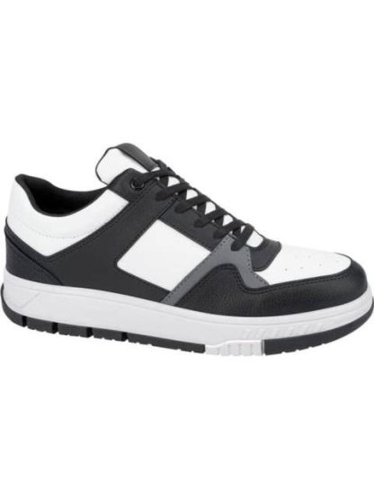 TENIS URBANO CASUAL BLANCO/NEGRO URBAN SHOES - Image 2