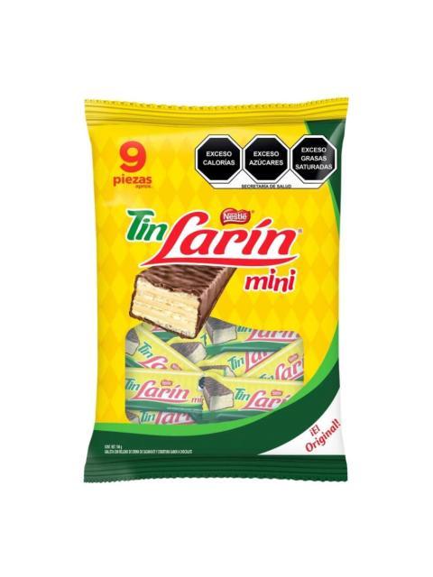 TIN LARIN MINI CHOCOLATE CON 9 PZ DE 12 GR