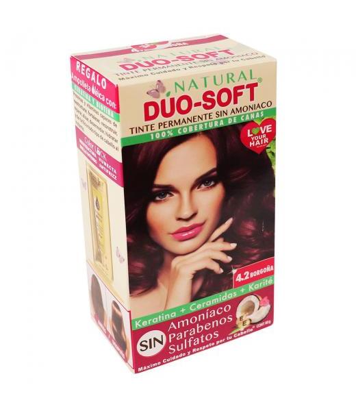 TINTE DUO SOFT AHORA SIN AMONIACO #4.2 BORGOÑA 60GR. KENT COSMETICS