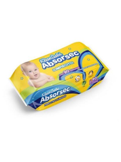TOALLA HUMEDA REPUESTO ABSORSEC PAQUETE DE 90 PZ