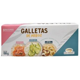 GALLETAS DE ARROZ VARIADAS 108 G BSD FOODS