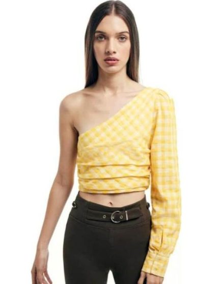 TOP ASIMETRICO AMARILLO HOLLY LAND