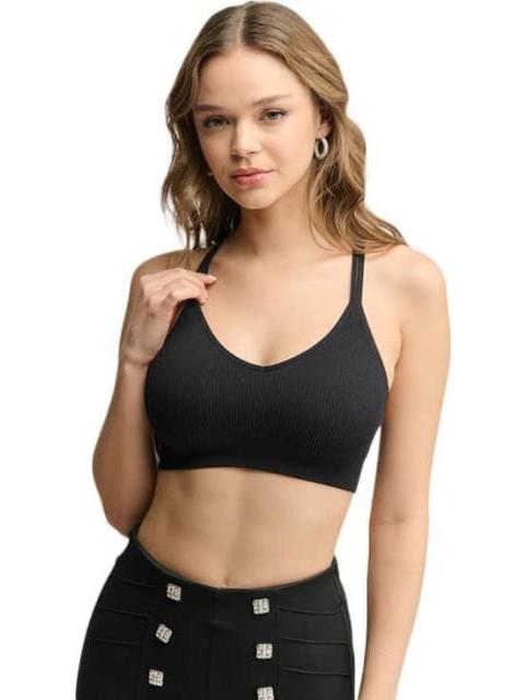 TOP SIN COSTURAS NEGRO HOLLY LAND