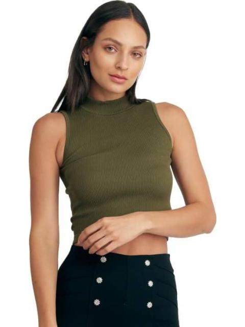 TOP SIN MANGAS VERDE OLIVO HOLLY LAND