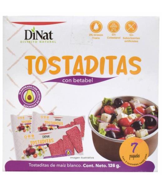 TOSTADITAS CON BETABEL 126 G DINAT