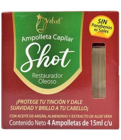 TRATAMIENTO CAPILAR CON ACEITE DE ARGAN Y ALMENDRAS 4 AMP VELVET