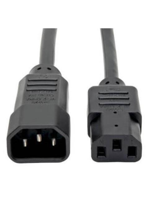 TRIPP LITE BY EATON CABLE DE PODER 18AWG C13 COUPLER MACHO - C14 COUPLER HEMBRA 3 METROS