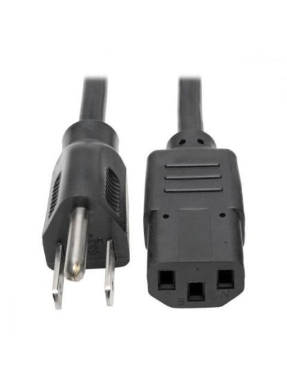 TRIPP LITE BY EATON CABLE DE PODER NEMA 5-15P MACHO - C13 COUPLER HEMBRA 61CM NEGRO