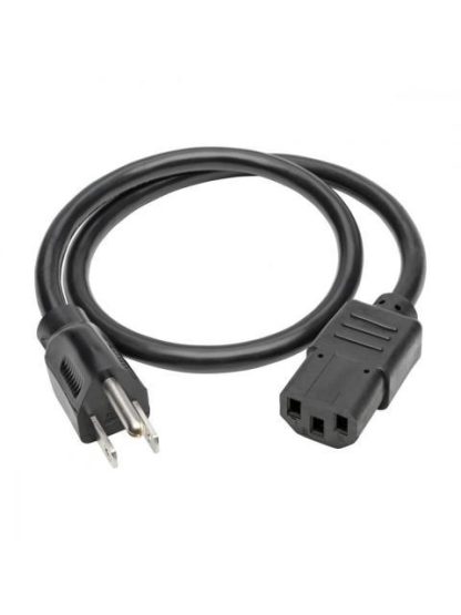 TRIPP LITE BY EATON CABLE DE PODER NEMA 5-15P MACHO - C13 COUPLER HEMBRA 61CM NEGRO - Image 2