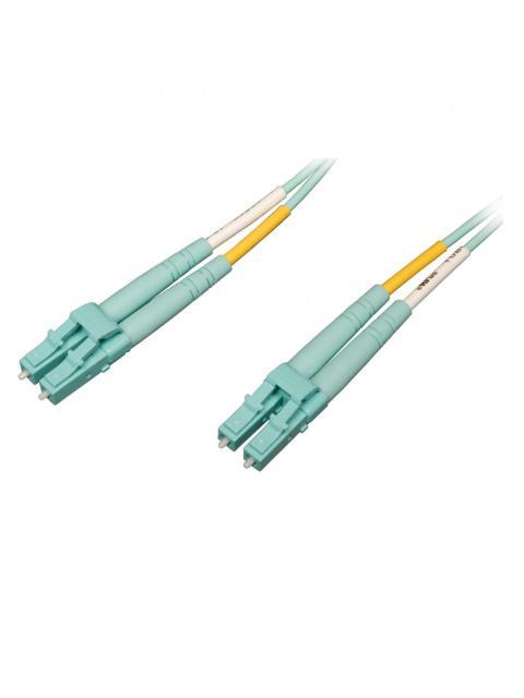 TRIPP LITE BY EATON CABLE FIBRA OPTICA DUPLEX MULTIMODO OM4 LC MACHO - LC MACHO 3 METROS TURQUESA