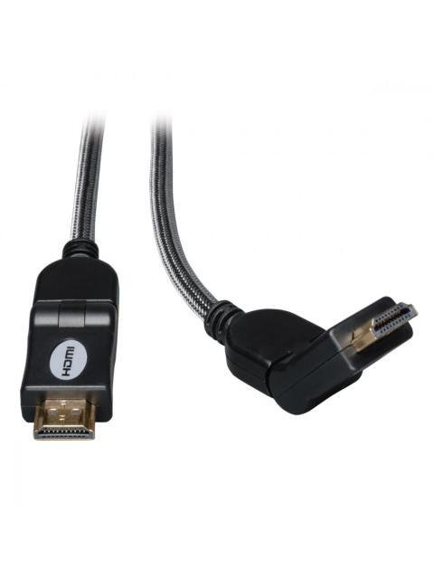 TRIPP LITE BY EATON CABLE HDMI DE ALTA VELOCIDAD CON CONECTORES GIRATORIOS HDMI 1.3 MACHO - HDMI 1.3 MACHO 4K 30HZ 3.05 METROS NEGRO