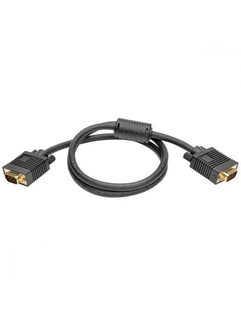 TRIPP LITE BY EATON CABLE VGA COAXIAL PARA MONITOR HD15 MACHO - MACHO 90CM NEGRO