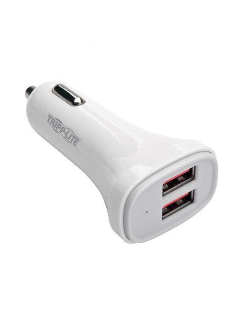 TRIPP LITE BY EATON CARGADOR PARA AUTO 2X USB 2.0 5V BLANCO