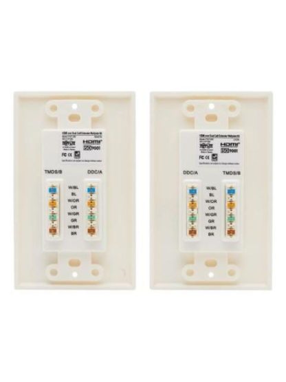 TRIPP LITE BY EATON JUEGO EXTENSOR DE PLACA DE PARED HDMI SOBRE CAT5-CAT6 DOBLE - Image 2