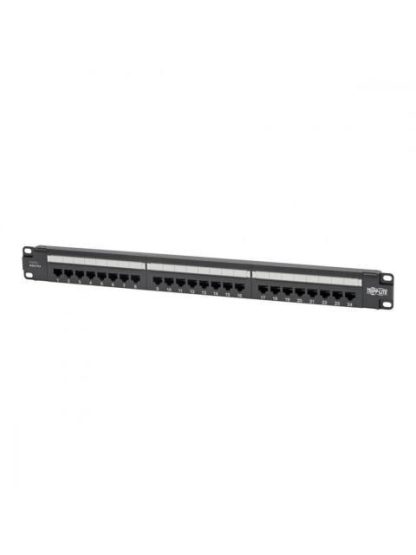 TRIPP LITE BY EATON PANEL DE PARCHEO CAT5-CAT5E-CAT6 24 PUERTOS RJ-45 1U NEGRO