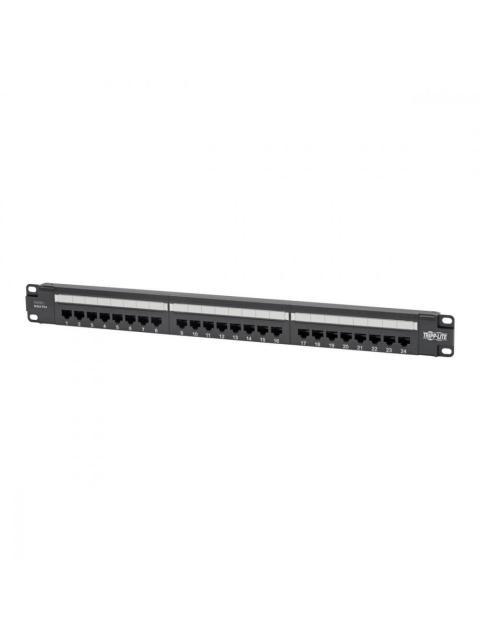 TRIPP LITE BY EATON PANEL DE PARCHEO CAT5-CAT5E-CAT6 24 PUERTOS RJ-45 1U NEGRO