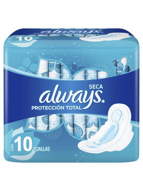 TTOALLA FEM. ALWAYS ACTIVE NORMAL CON ALAS 10 PZ