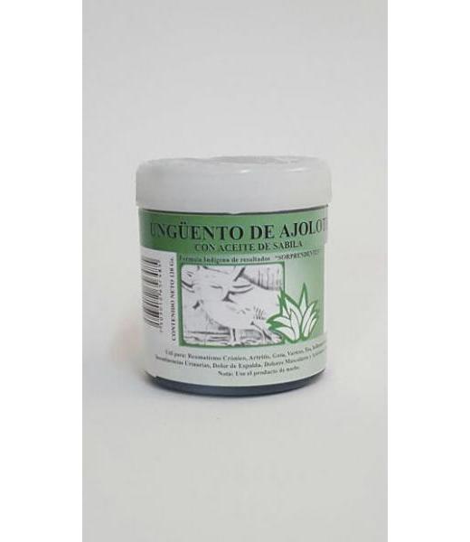 UNGUENTO DE AJOLOTE CON ACEITE DE SABILA 120 GR . YERBO