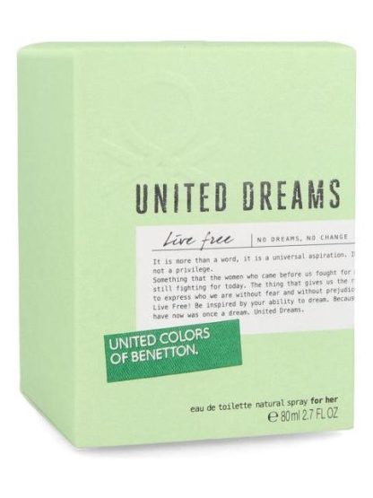 UNITED DREAMS LIVE FREE 80ML EDT SPRAY - Image 3