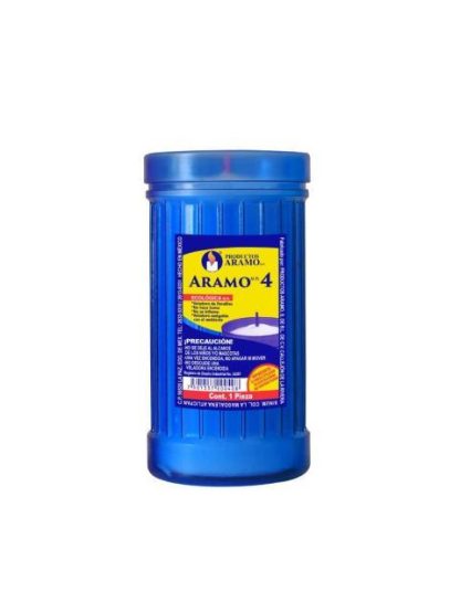 VELADORA ARAMO PLASTICO COLORES DEL NO. 48