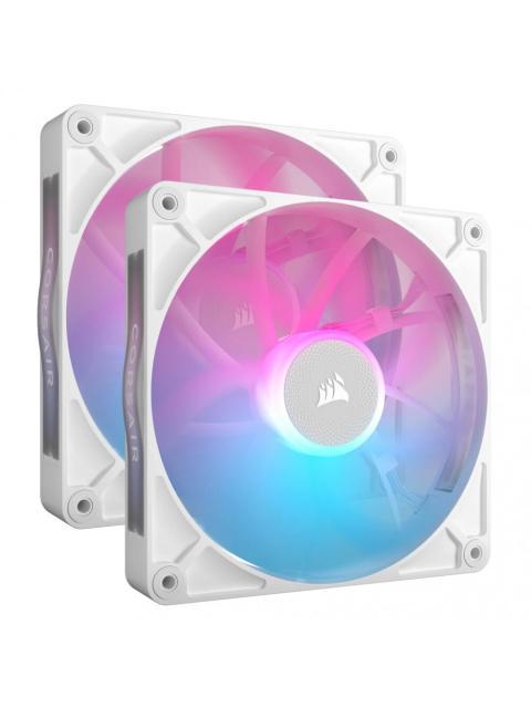VENTILADOR CORSAIR ICUE LINK RX140 RGB 140MM 300 RPM - 1700RPM BLANCO - 2 PIEZAS