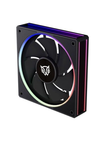VENTILADOR DE 120MM BALAM RUSH EOLOX BORAR EXB85R VELOCIDAD 6001600 RPM FLUJO DE AIRE 48 CFM RUIDO 28 DB 7 ASPAS (INVERSAS) ILUMINACION ARGB 3 PIN - Image 2