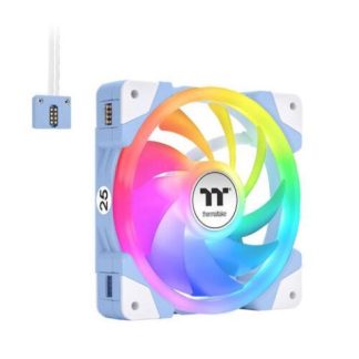 VENTILADOR THERMALTAKE SWAFAN EX12 120 MM 500 - 2000RPM BLANCO-AZUL - 3 VENTILADORES