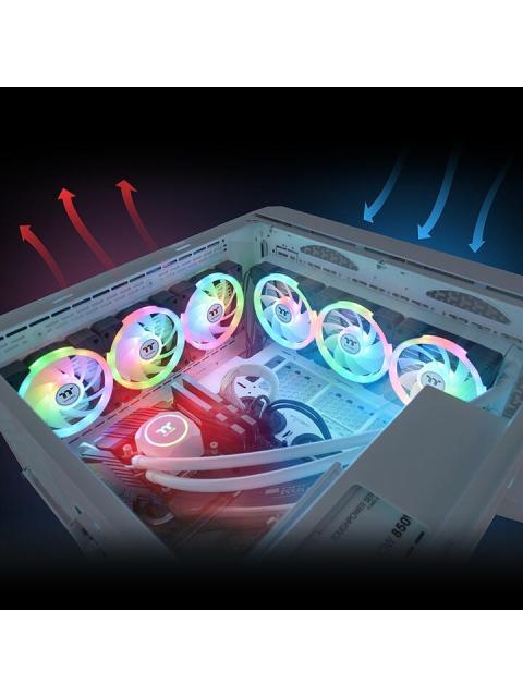 VENTILADOR THERMALTAKE SWAFAN EX12 ARGB SYNC 120MM 500 - 2000RPM NEGRO - 3 PIEZAS - Image 6