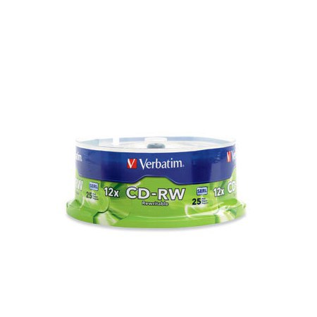 CD-RW VERBATIM - 80MIN - 700MB - 12X - TORRE DE 25 UNIDADES
