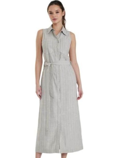 VESTIDO CAMISERO TAUPE HOLLY LAND - Image 2