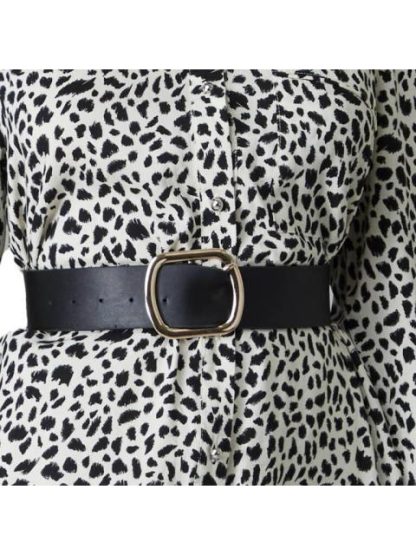 VESTIDO CAMISERO CON CINTURON ANIMAL PRINT HOLLY LAND - Image 5