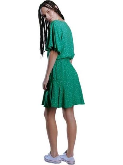VESTIDO CORTO ESTAMPADO VERDE HOLLY LAND - Image 4
